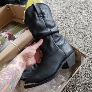 Durango black slouch boots
